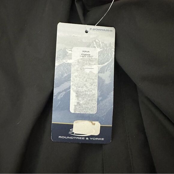 Roundtree & Yorke Men's Full Zip Windbreaker Jacket garnet & black size XL NWT - Picture 6 of 7